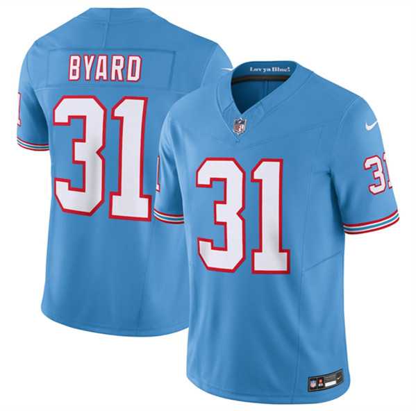 Men%27s Tennessee Titans #31 Kevin Byard Light Blue 2023 F.U.S.E. Vapor Limited Throwback Stitched Football Jersey->texas rangers->MLB Jersey